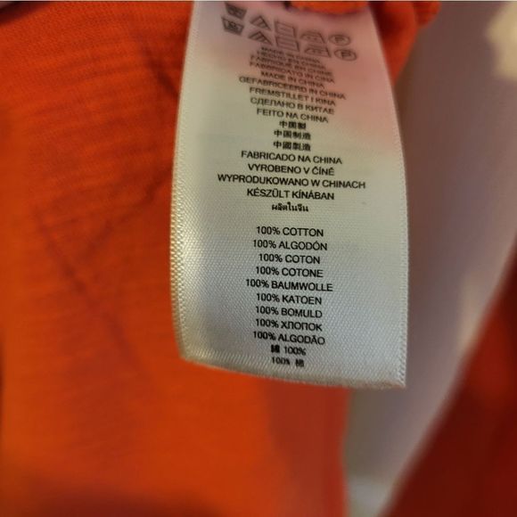 MICHAEL Michael Kors orange high/low long-sleeved pocket tee - Picture 7 of 10